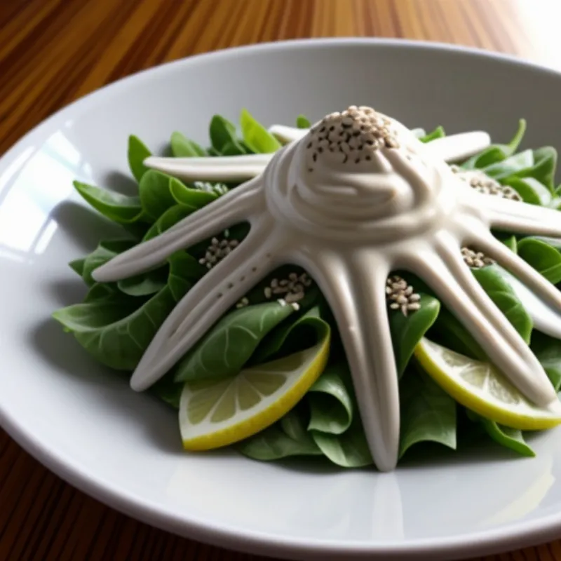 Tahini-lemon dressing salad