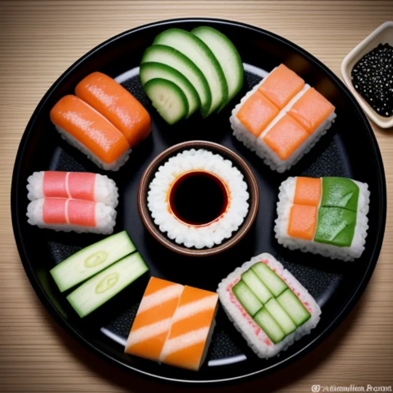 Vegetable and Tofu Sushi Ingredients