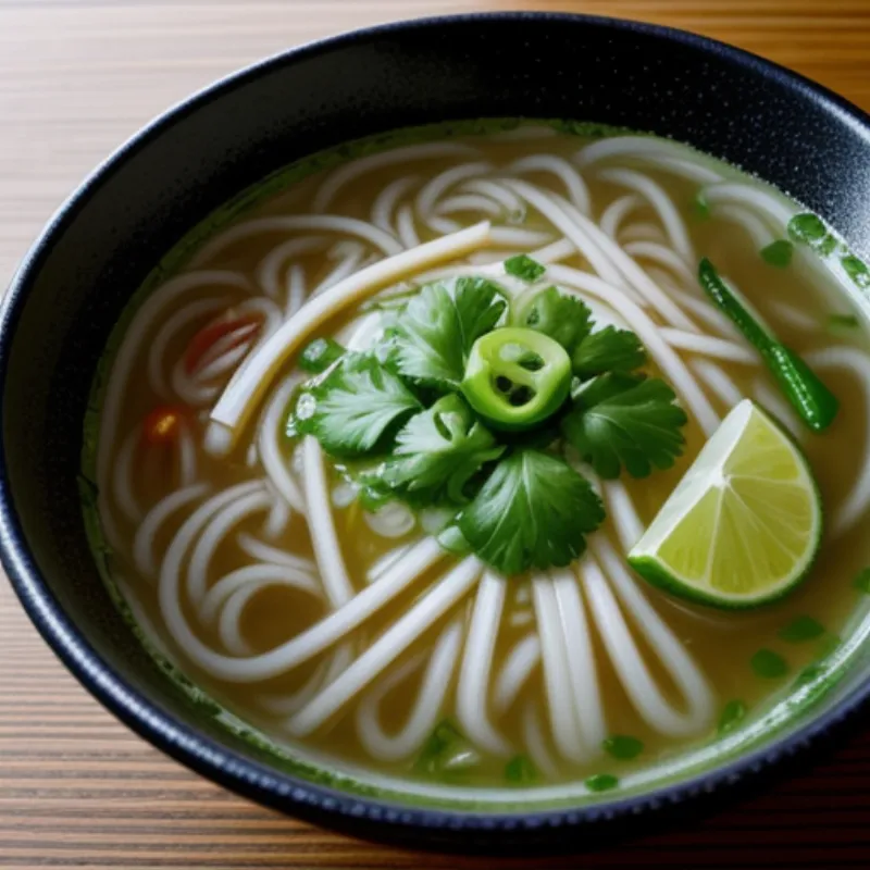 A Bowl of Vegetable Pho