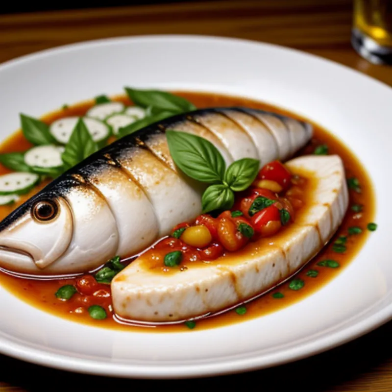 Serving Vierge Sauce with Grilled Fish