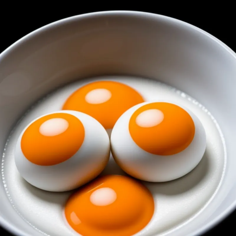 Whisking Egg Yolks in a Bowl