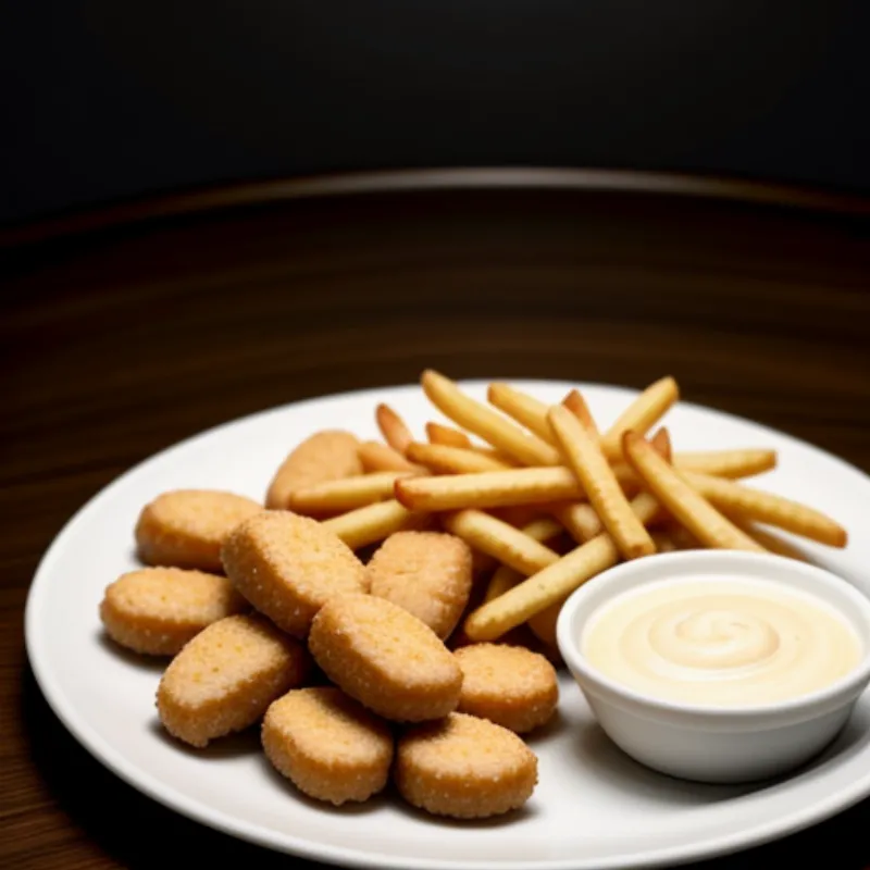Yum Yum Sauce with Chicken Nuggets and French Fries